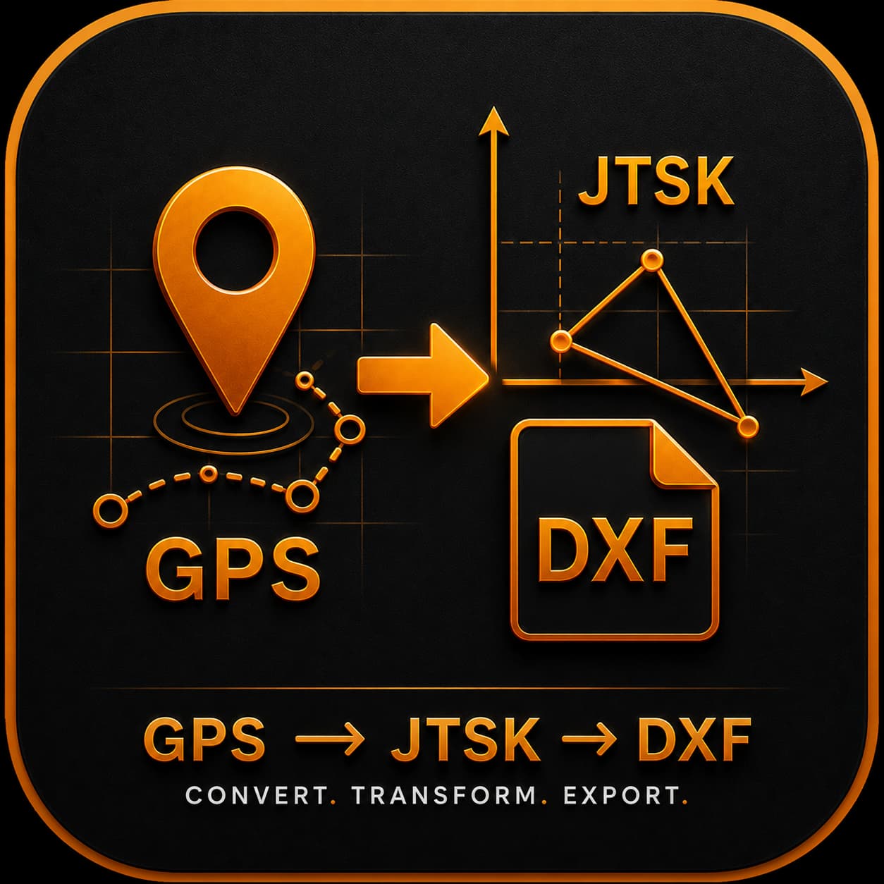 GPS to JTSK Tracker